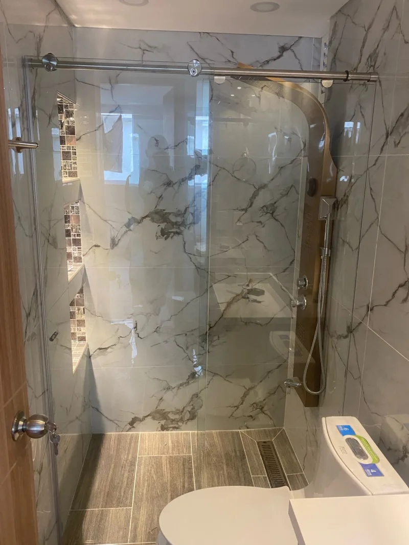 Divisiones de baño de vidrio Templado